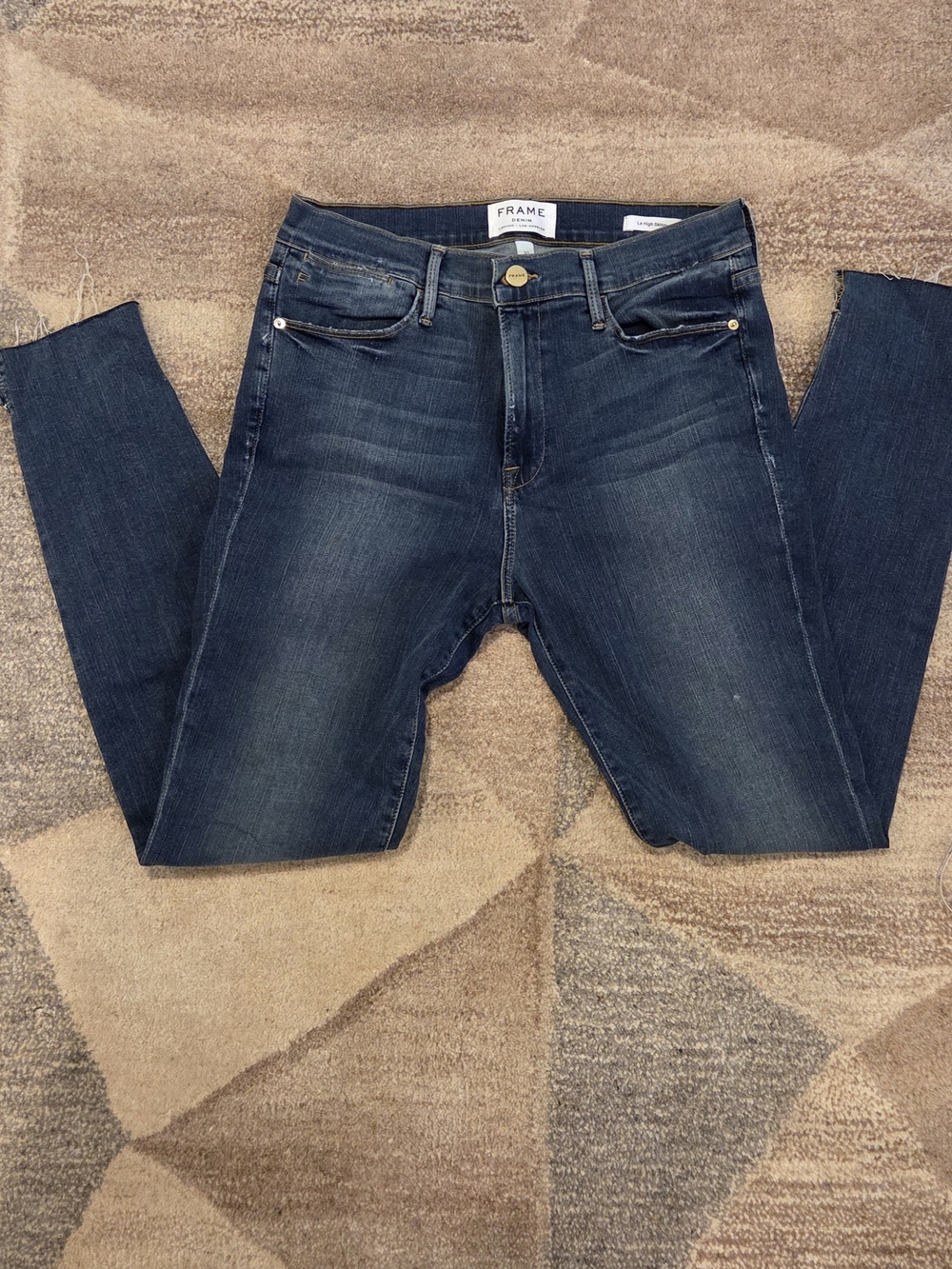 Frame Denim Le High Skinny Dar Wash